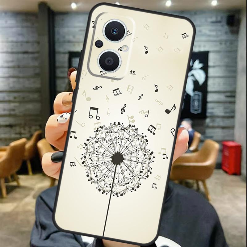 Minimalist Music Lover Case For OPPO Reno 13 F 12 F 11F 8T 7 8 10 11 Pro OPPO Find X8 Pro X6 X3 X5 Lite Cover Coque