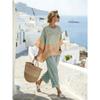 New set 1116 women's round neck gradual change printing casual suit holiday loungewear two-piece set