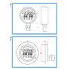 0-60mpa Intelligent Digital  Contact Pressure Gauge Digital Pressure Controller 2 Relays Output Pressure Gauge Manometer