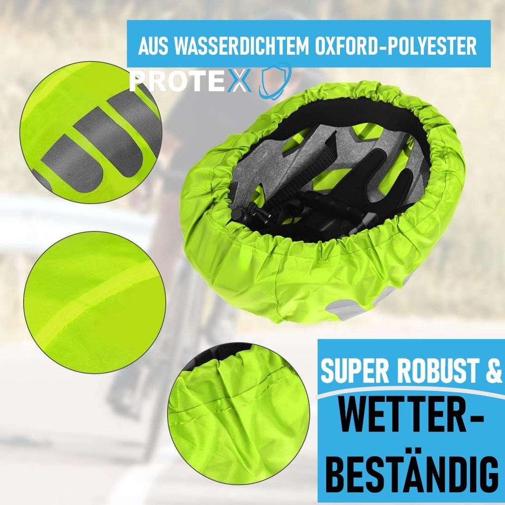 PROTEX Helmet Cover Bicycle Rain Cover Reflector Helmet Cover Waterproof