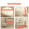 Children's Soft Stool Waterproof and Durable Leather Stool with Pulley Portable Round Stool Multi-role Minimalist Pulley Stool