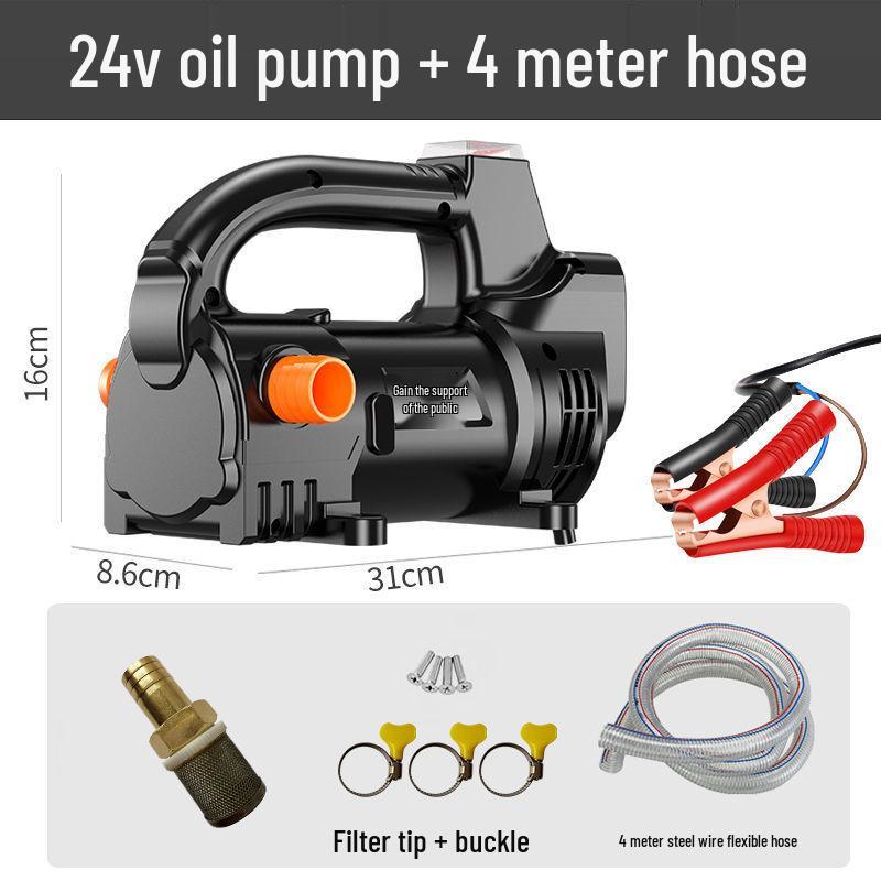 Electric Diesel Fuel & Kerosene Transfer Pump - 12V/24V/220V Self-Priming Oil Transfer Device
