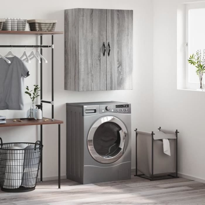VidaXL Armoire murale sonoma gris 69,5x34x90 cm bois d'ingénierie 834984
