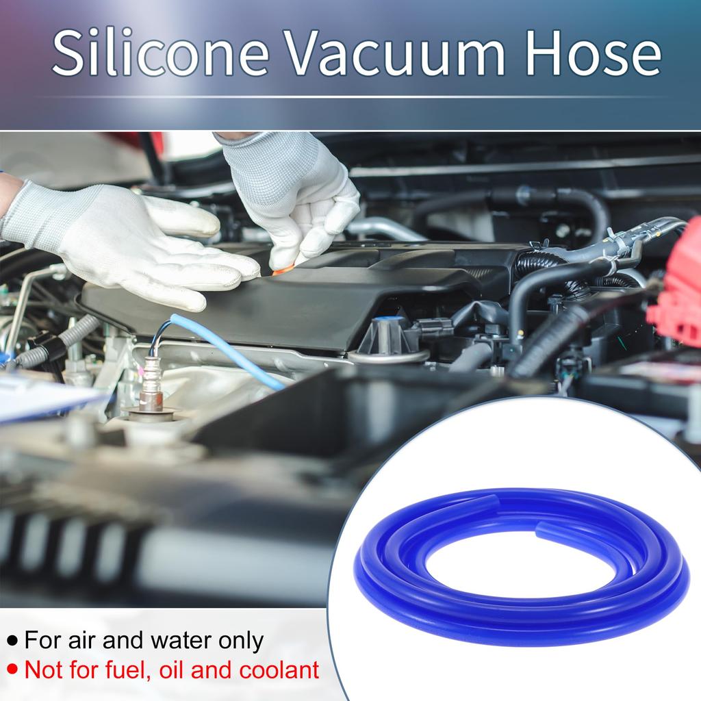 Ein ABSOPRO Hochtemperatur-Silikon-Vakuumschlauch 10 Fuß 3/16" 4 mm Innendurchmesser 3,5 mm