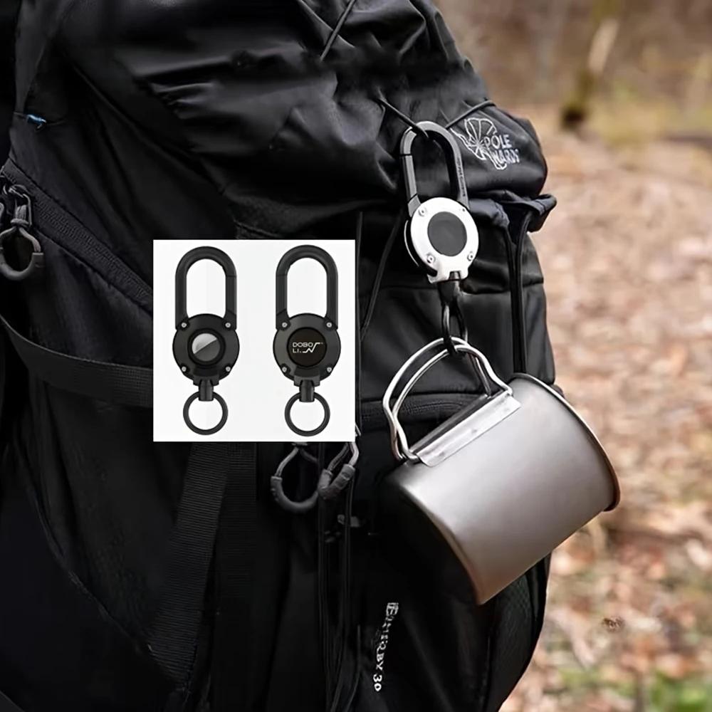 For Airtag Case with Keychain, Cool Armor Reinforced Shockproof Airtag, Hard PC Scratch Resistant Airtag Tracker Keyring