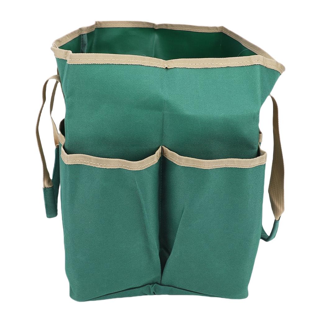 Oxford Cloth Tote Bag Large Portable with Multiple Pockets for Gardening Pruning Tools Teacher Stationery Storage