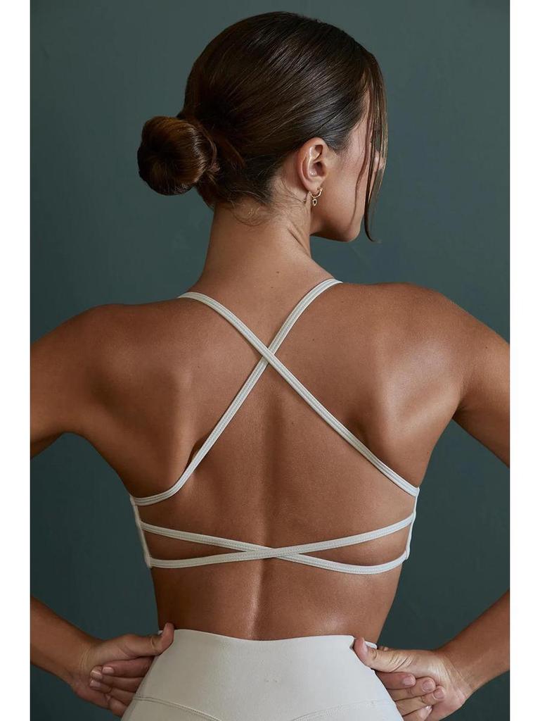 European & American Lulu Nude Feel Sports Bra: Shockproof, Beautiful Back Yoga Fitness Top for Women