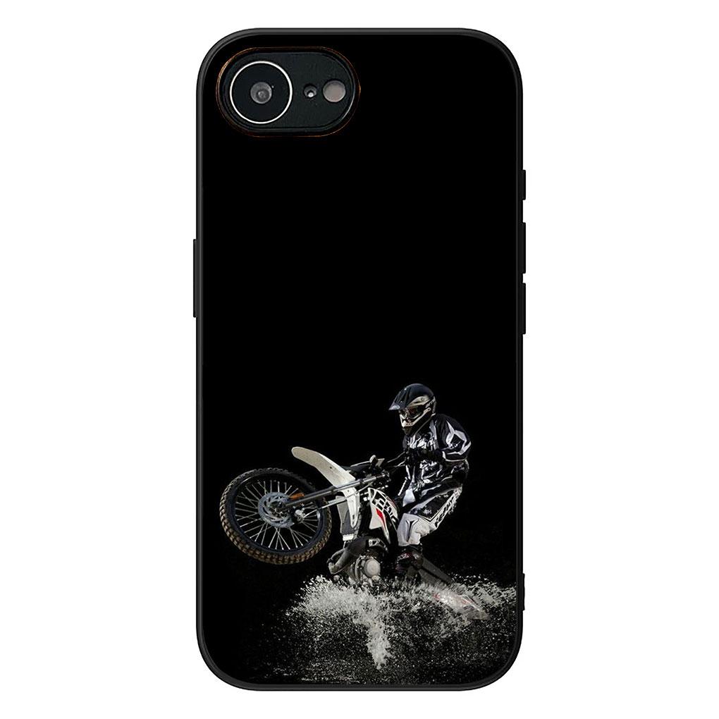 Weiche Hülle für Apple iPhone 17 16 14 15 Pro Max Plus 15+ 16E XR ProMax Air 16+ Handyhülle Motorrad Sport Moto Cross