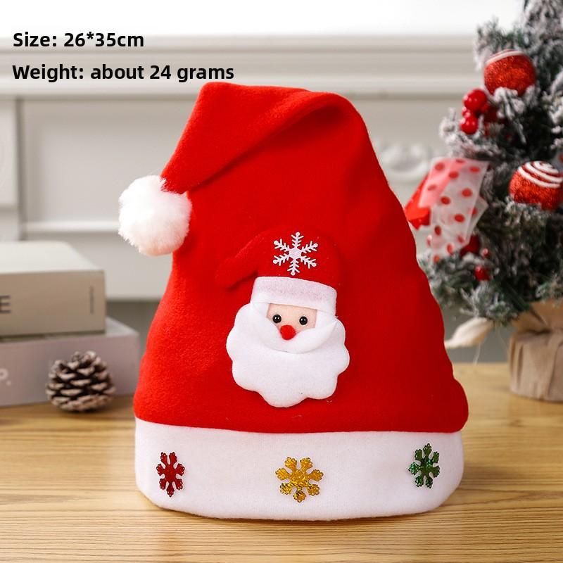 Christmas Decorations Christmas Hat Santa Claus Lamp Non-woven Hat Christmas Gift