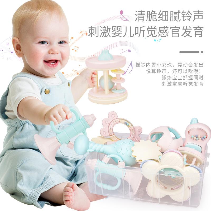 Newborn Baby Baby Rattle Toy, Boiled Bite Crib Bell Rattle, Boys And Girls Rattle
