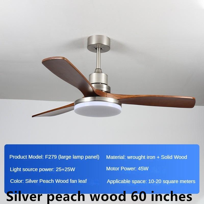 45W Domácnost Inteligentní proměnná frekvence Obývací pokoj Osvětlení elektrického ventilátoru Masivní dřevo Retro Osvětlení ventilátoru pro restaurace Plná specifikace