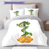 Shenron Pattern Bedding,Quilt Set Quilt Cover Pillowcase Home Birthday Gift (1 * Duvet Cover + 2 * Pillowcase, Without Core)