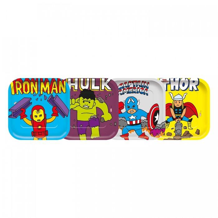 Marvel Avengers Engangsplater av papir (Pakke med 4)