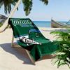 Tulane Green Wave Print Beach Towel, Large Soft Quick Dry Towel for Beach Camping Swimming