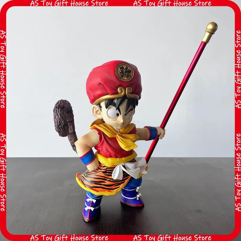 Sell Dragon Ball Goku Gk Figure Tiger Print Outfit With Power Pole Anime Statue Collectible Model Toy Desktop Decor Otaku