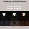 Crystal Table Lamp Metal Base 3 Color Modes Diamond Retro LED Bar Desk Lamp Rechargeable Crystal Atmosphere Lamp for Bedroom Bar