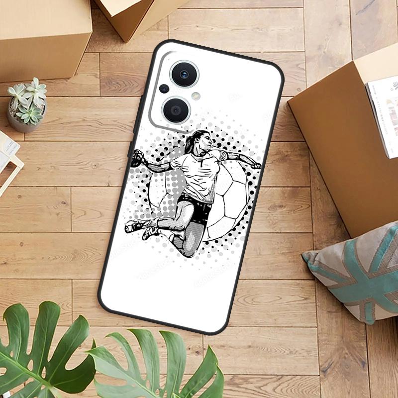 

Handball Sport Case For OPPO Reno 14F 13F 12F 10 11 12 13 14 Pro 8T 7 8 Lite OPPO Find X8 X6 X5 X9 Pro Cover OPPO Reno11 Pro