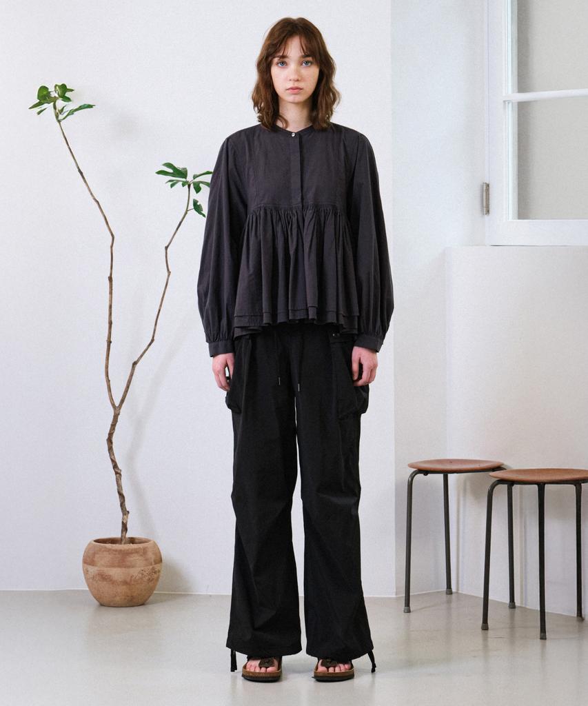 HELEMENT Women'S Cargo Wide Pants (Black)