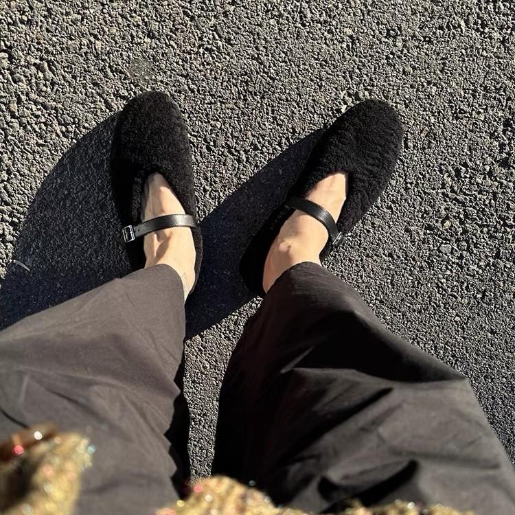 Wool Zhao Ruth Mao Mao Shoes Women's Mary Jane Shoes Mao Integrated Shoes Red Single Shoes