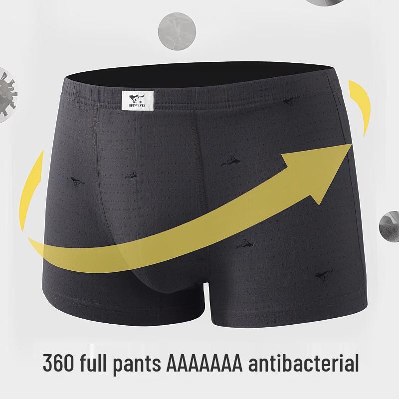 Sevenwolves Herren Baumwolle & Mischung Antibakterielle Boxer Briefs