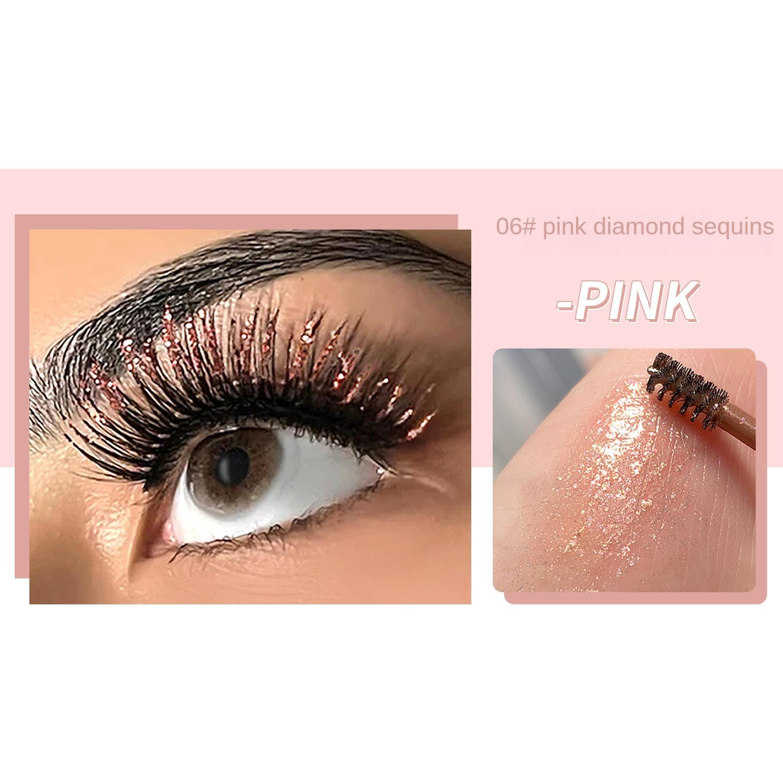 

Тушь для ресниц Водостойкая толстая удлиняющая тушь с тонким блестящим мерцающим бриллиантом Тушь для ресниц 06#