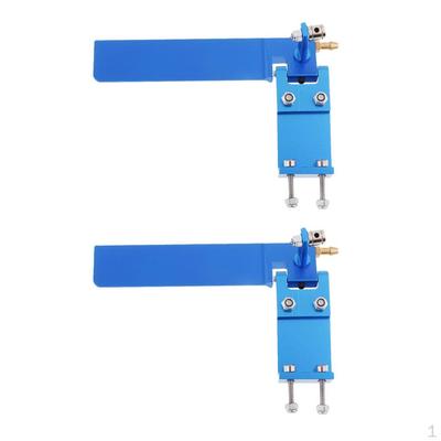 2x 95mm Metal RC Boat Water Rudder Absorbing Steering for Boats CNC Parts