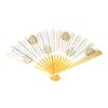 Okadaen Tea Shop Tea Ceremony Folding Fan for Urasenke School, Women's [Rikyu Hyakushu, White Bamboo