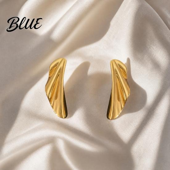 Lightweight Earrings 1 Pair Leaf Stud for Women Irregular Everyday