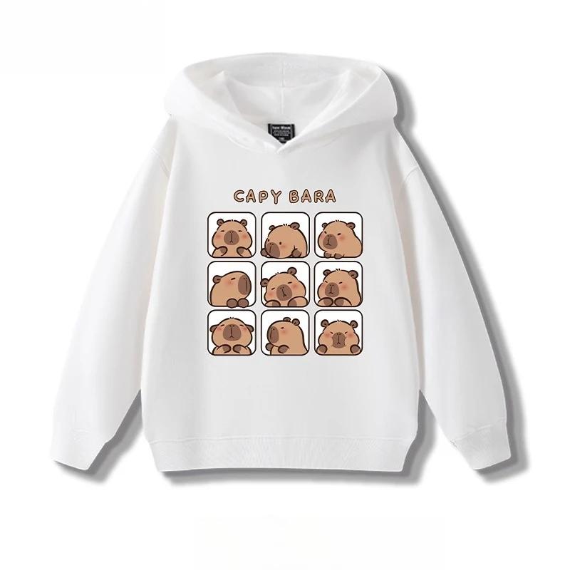 Cute Anime Boy Girl Hoodies Outdoor Street Sports Casual Long-sleeve Children Autumn Sweatshirts Kids Clothing Top