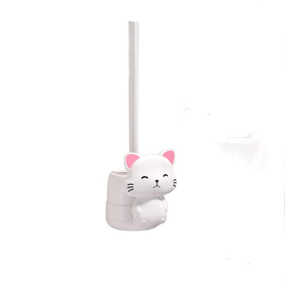 Cat Pattern Toilet Brush No Dead Corners Cleaning Brush New Cleaning Brush Set  Toilet