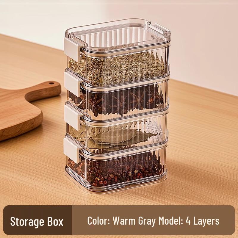 Stackable Kitchen Spice Storage Canister