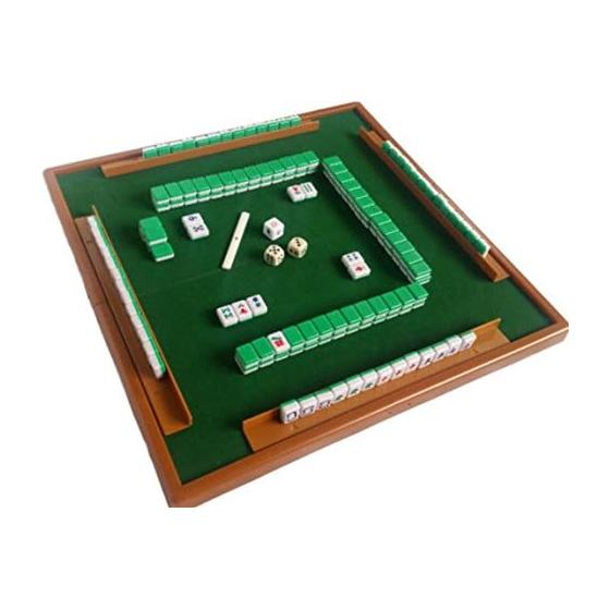 Mahjong Mini Size Full Set Portable Easy to Carry Folding Table with Point Stick