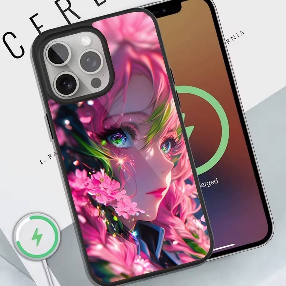 

K-kimetsu no Y-Yaiba Hashira Phone Case For Magnetic Wireless Charge Cover For iphone 16 15 14 13 12 11 Pro Max Plus Coque iPhone17PRO