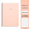 Morandi Color A5 Soft Cover Leather Notebook with Skin-Feel Surface for Students.