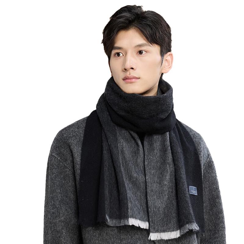 

Мужской зимний шарф из чистой шерсти 1