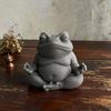 Chubby Meditating Frog Zen Frog Figurines Capybara Statue Spiritual Animal Sculpture Home Office Decor A Perfect Gift