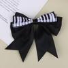Piano Key Bow Hairpin Hair Clip Retro Girl Side Duckbill Clip Hair Accessory Black White Vintage Bowknot Hairpin For Cute Girls