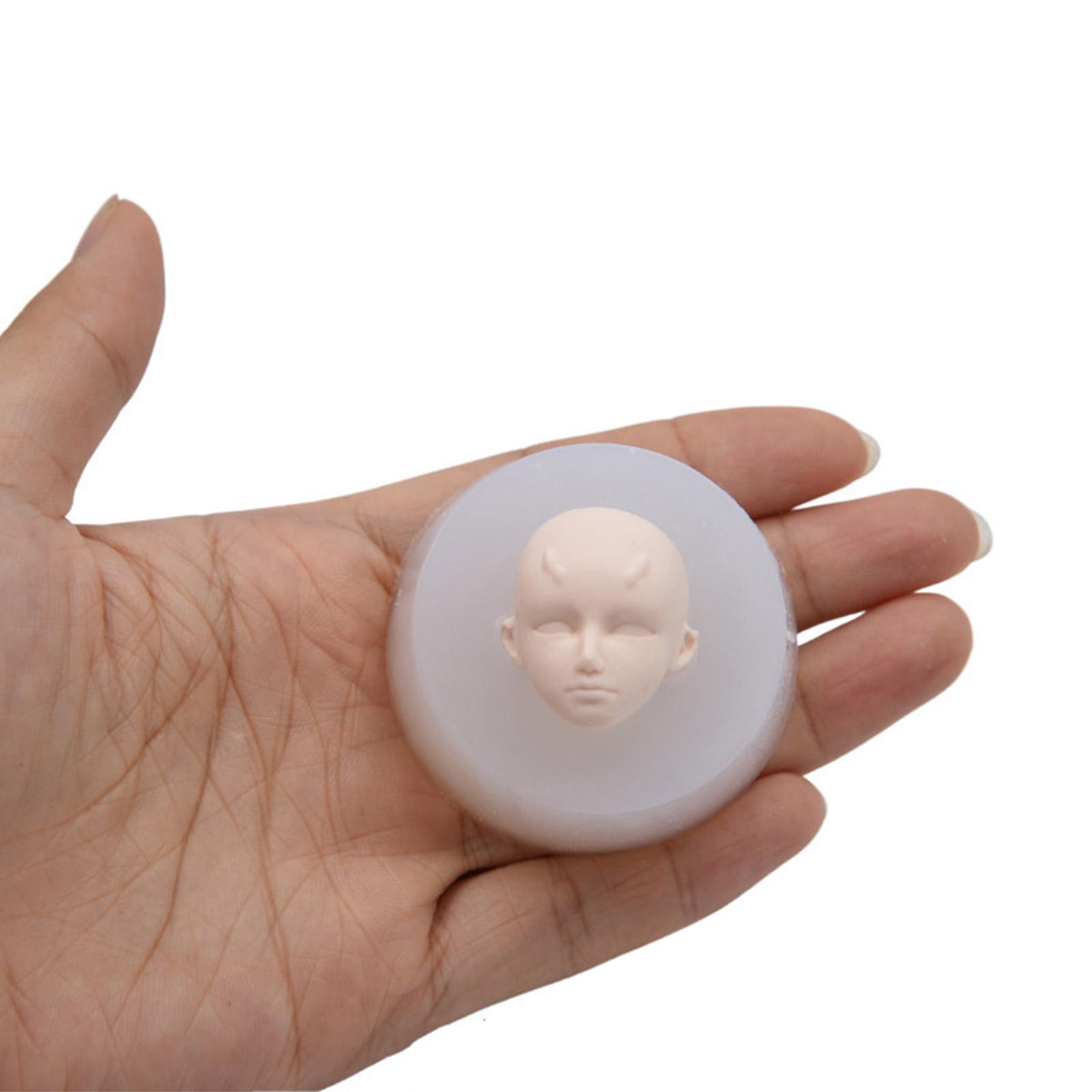 

3DFairy Head Baby Face Силиконовая форма для мыла ручной работы Глиняная гипсовая форма для помадки Шоколадная форма для печенья Сахарная форма для поделок своими руками 7