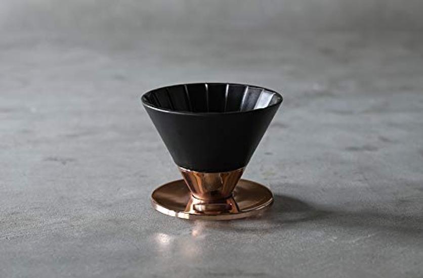 Coffee Dripper Matte Black [Arita, Saga Prefecture] [Beasty Coffee] A dripper with a striking metal combination
