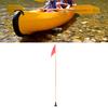 Kayak Flag Aluminum Flagpole Nylon DIY Kayak Safety Flag with Base Kit for Canoe Outdoor