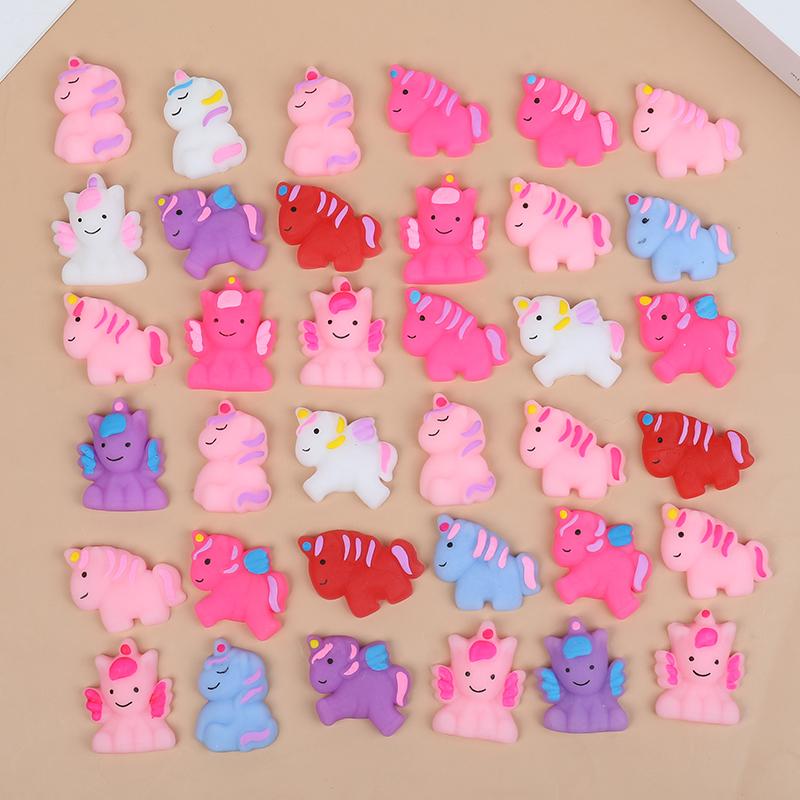 24Pcs Unicorn Mochi Squishy Toys For Kids Unicorn Birthday Party Favors Pinata Filler Mini Animals Stress Relief Fidget Toy Gift