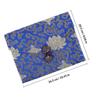 Brocade Scriptures Bag Chinese Style Fabric Multi-Purpose Small Book Pouch Jewelry Storage Organizer Buddhist Carrying Case