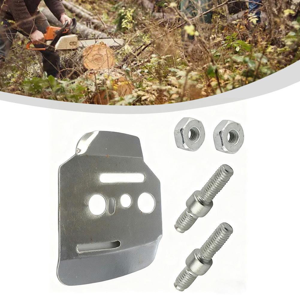 Chainsaw Bar Side Plate Collar Screw Nut Hexagon Kit for MS660 MS650 MS460 MS441 MS440 044 046 Models Replacement Metal Parts