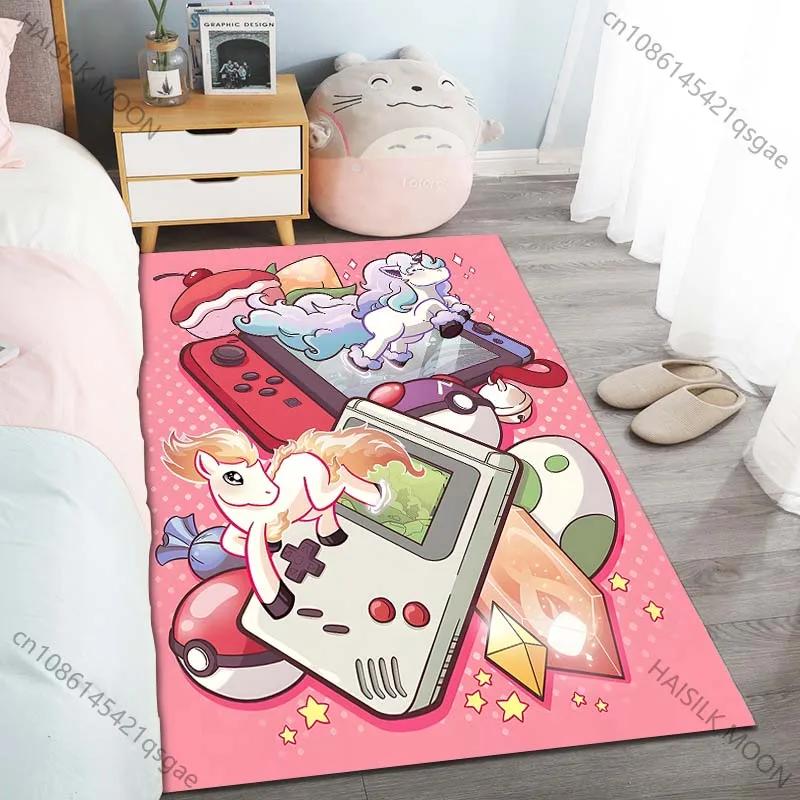 Neon Game Consoles Pattern Carpet for Bedroom Floor Mat Living Room Area Rugs Anti-slip Rugs Home Decor