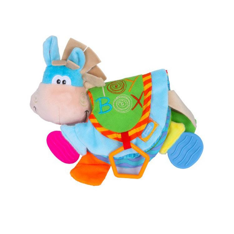 Children s Donkey Animal Tear Hard Cloth Book Multi Functional Early Education Toy One Size