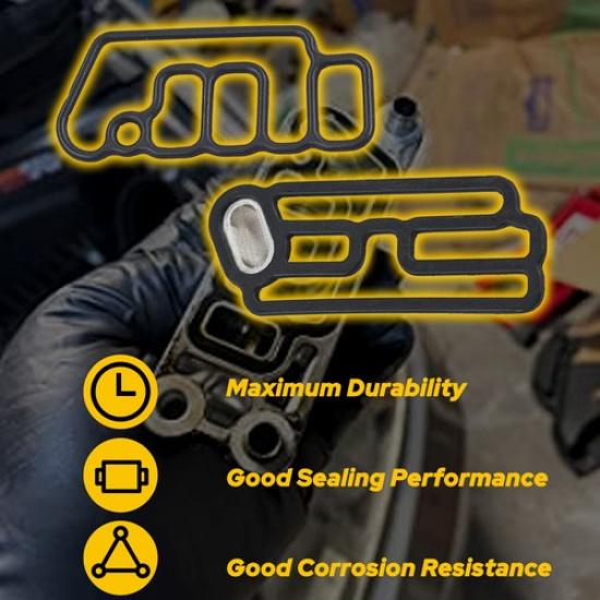 2PCS Head Cylinder Solenoid Gasket VTEC For 2009-2015 PILOT HONDA US 15815R70A01