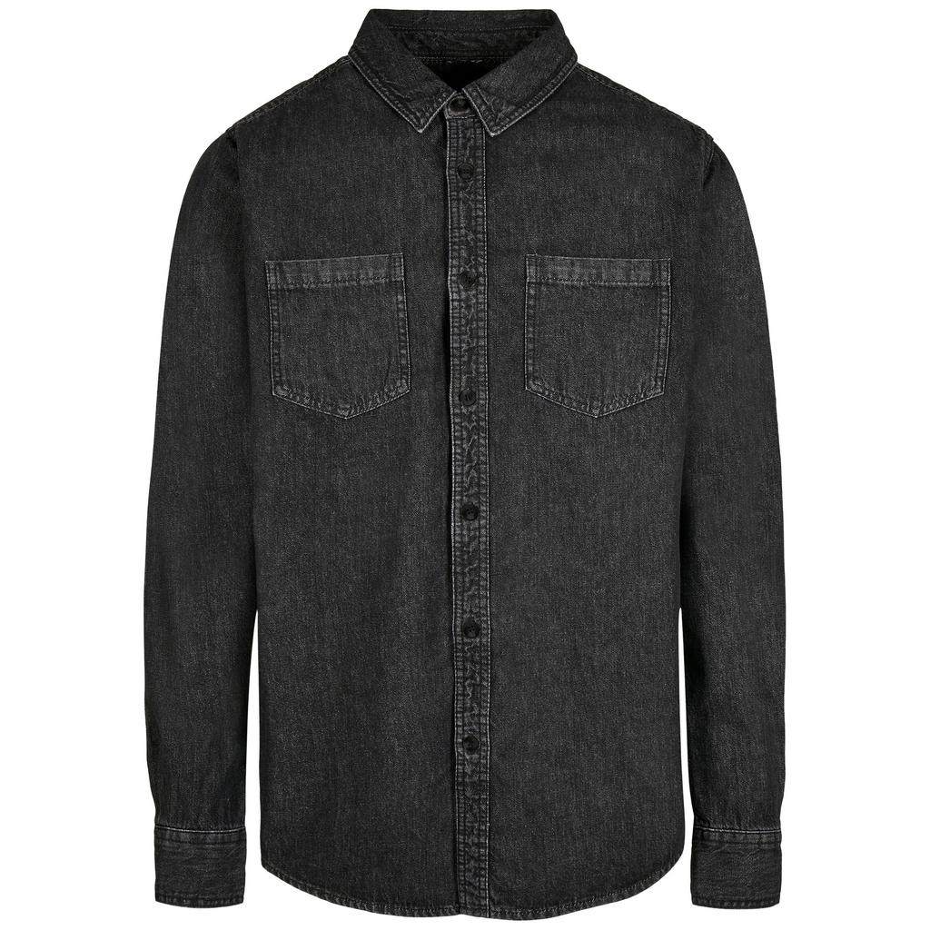 Build Your Brand Unisex Adult Denim Shirt