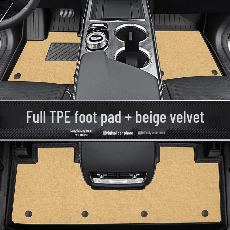 Cadillac CT5 TPE Floor Mats Set: Full Coverage Foot & Trunk Mats
