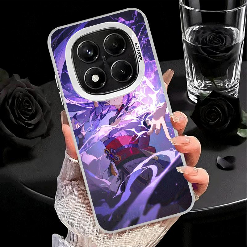 Genshin Impact Raiden Shogun Soft Phone Case for Xiaomi Redmi Note 13 14 15 Pro Plus 12S 12 11S 11 11T 10S 10 Shockproof Cover B