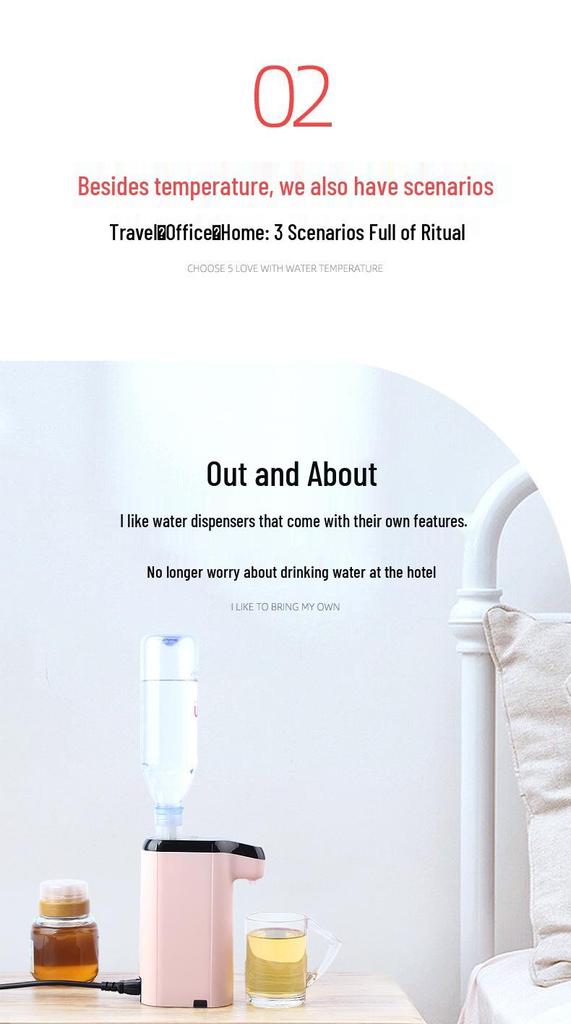 Instant Heating Water Dispenser 110V/220V - Compact, Portable, Fast-Heating for Tea & More